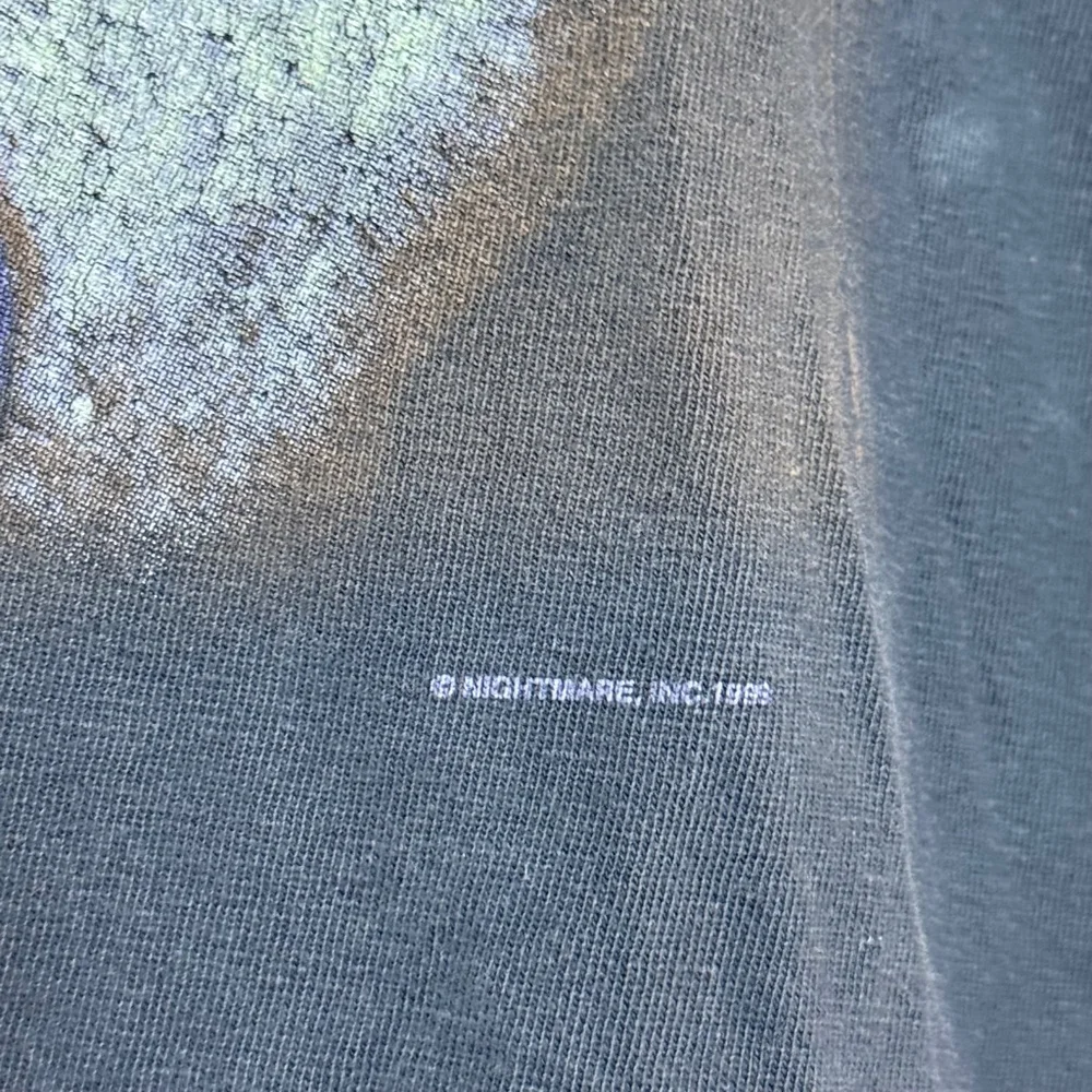 Vintage 1998 Inside Alice Cooper Nightmare Inc T-Shirt Black Thrashed 23.5 x 29‎